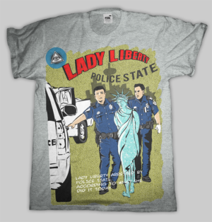 Statue Of Liberty Comic Book Cover T-shirt Graphic | T-shirt Design by dundun