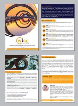 Brochure Design by alex989 for Wise Sherpa | Design: #21137467
