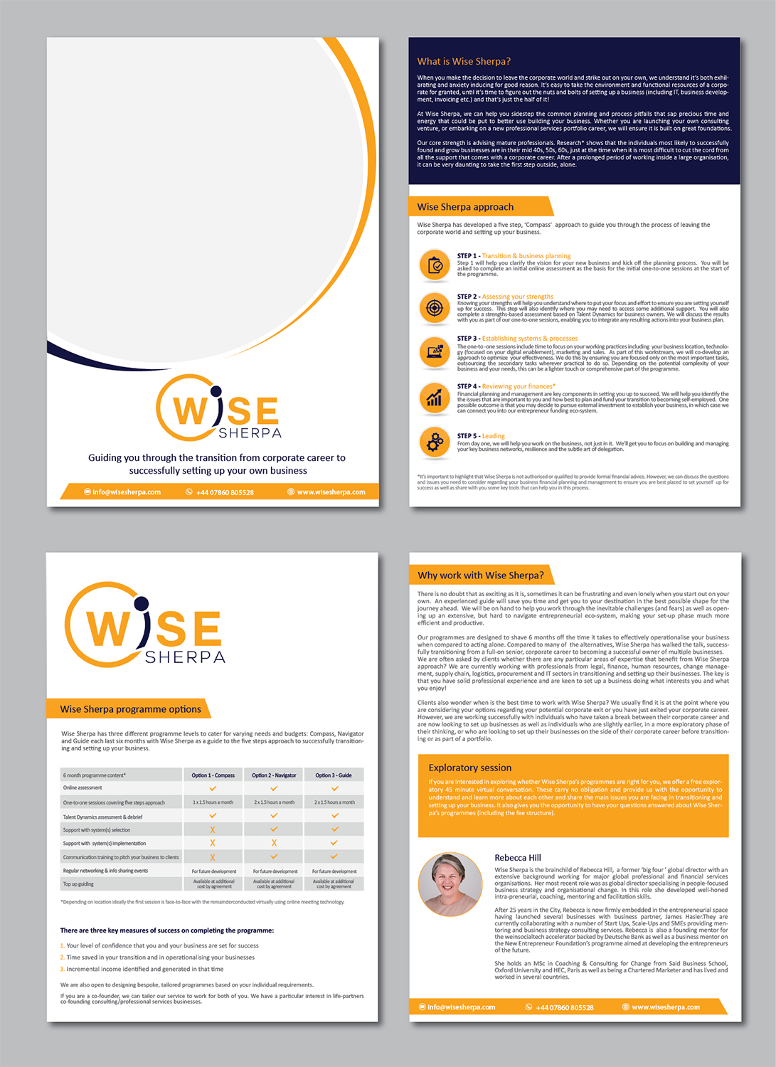 Design de Brochure par alex989 pour Wise Sherpa | Design #21137468