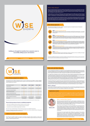 Brochure Design by alex989 for Wise Sherpa | Design: #21168598