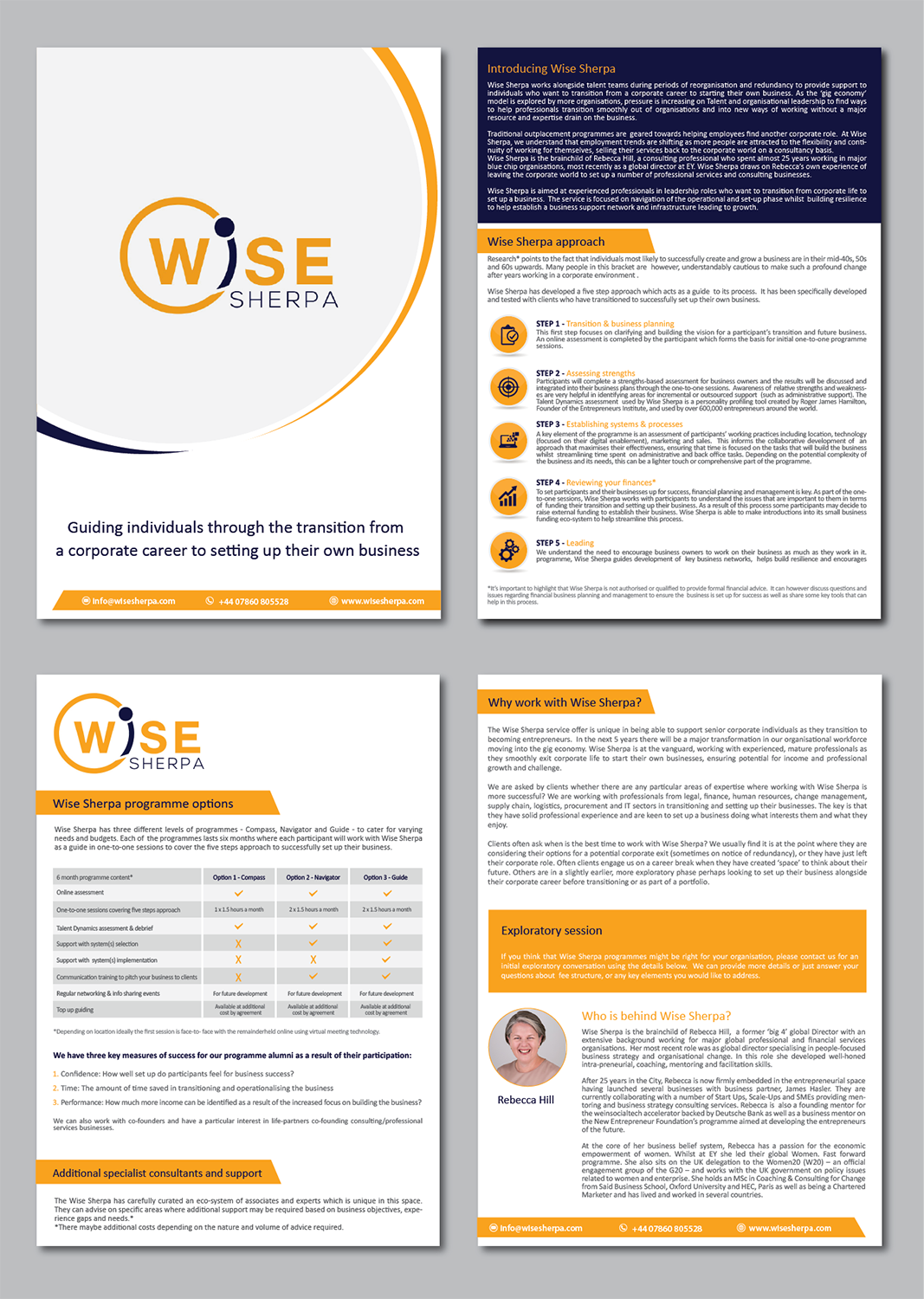 Brochure Design by alex989 for Wise Sherpa | Design: #21171704