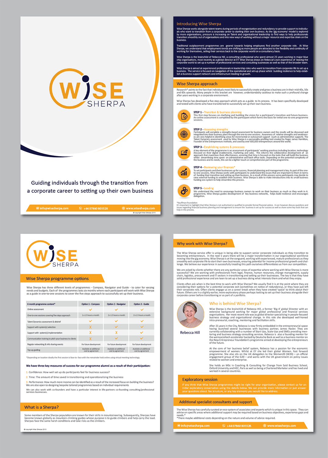 Design de Brochure par alex989 pour Wise Sherpa | Design #21182097