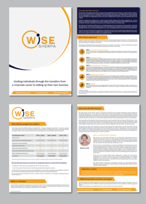 Brochure Design by alex989 for Wise Sherpa | Design: #21182097