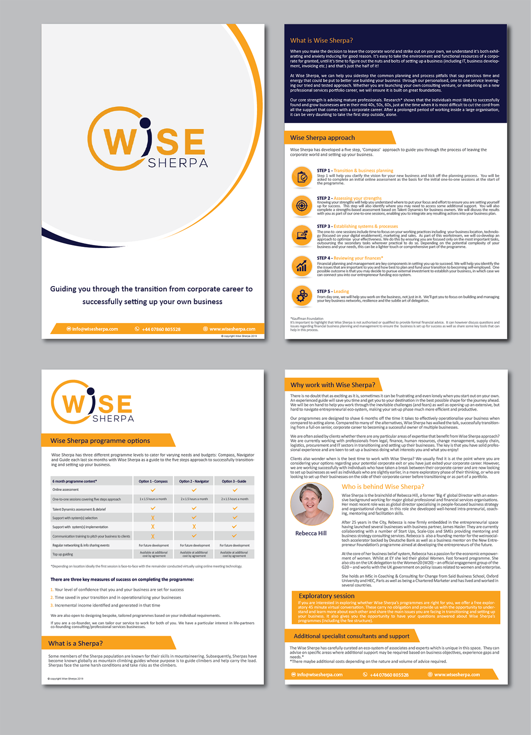Design de Brochure par alex989 pour Wise Sherpa | Design #21182101