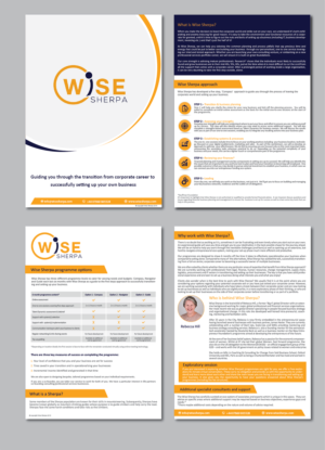 Brochure Design by alex989 for Wise Sherpa | Design: #21182101