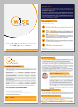 Brochure Design by alex989 for Wise Sherpa | Design: #21183338