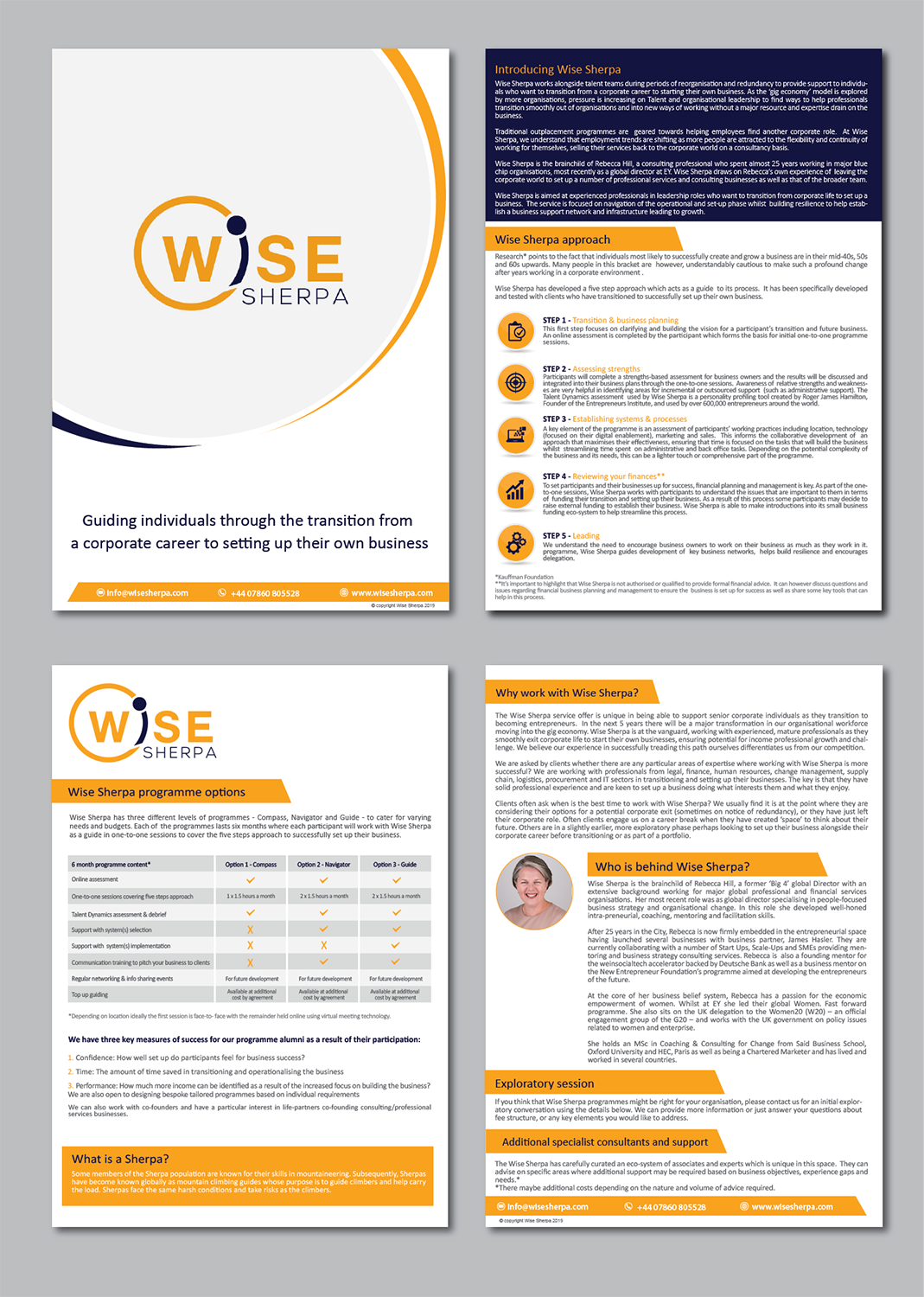 Brochure Design by alex989 for Wise Sherpa | Design #21183339