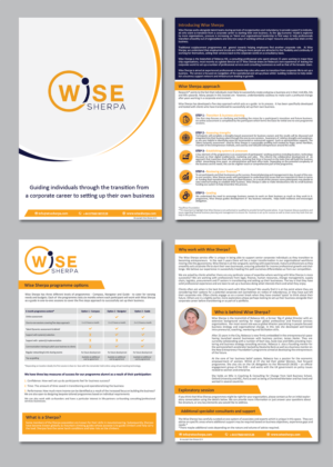 Brochure Design by alex989 for Wise Sherpa | Design: #21183339