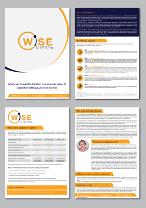 Brochure Design by alex989 for Wise Sherpa | Design: #21183422