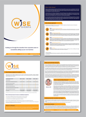 Brochure Design by alex989 for Wise Sherpa | Design: #21191811