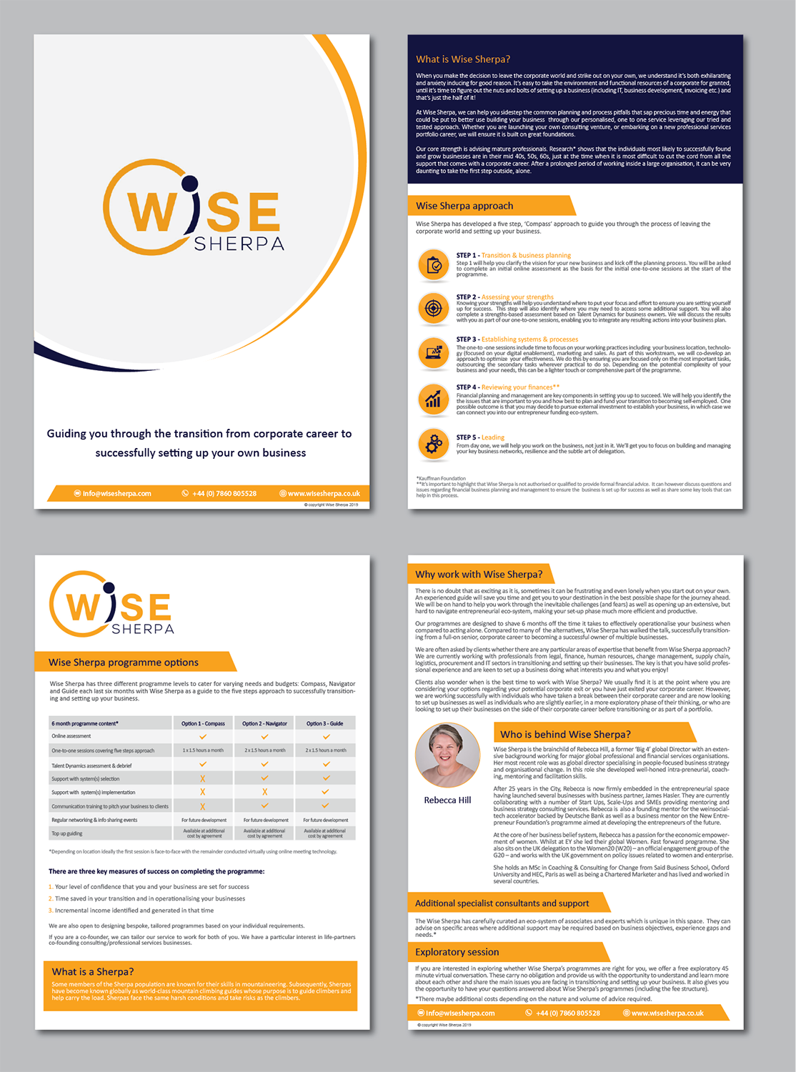 Brochure Design by alex989 for Wise Sherpa | Design #21192641