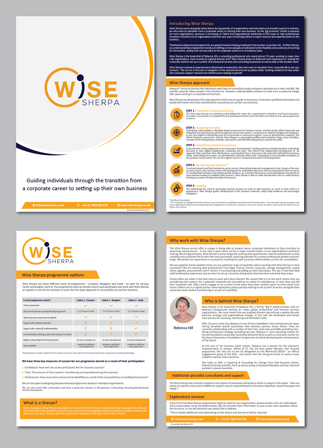 Brochure Design by alex989 for Wise Sherpa | Design #21192642