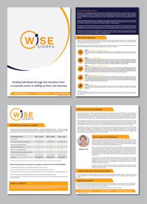 Brochure Design by alex989 for Wise Sherpa | Design: #21192642