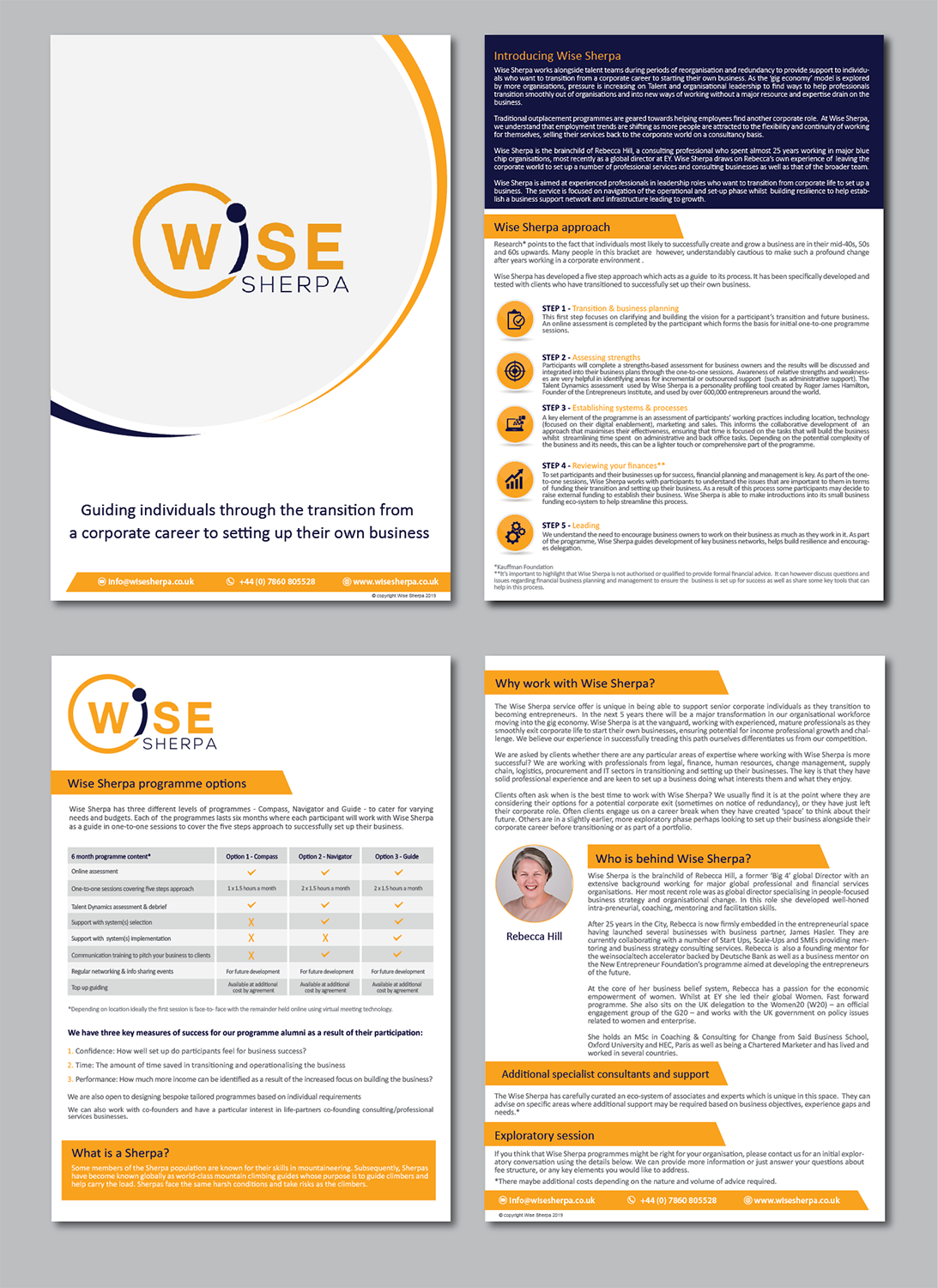 Brochure Design by alex989 for Wise Sherpa | Design #21193166