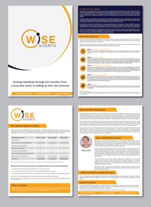 Brochure Design by alex989 for Wise Sherpa | Design: #21193166