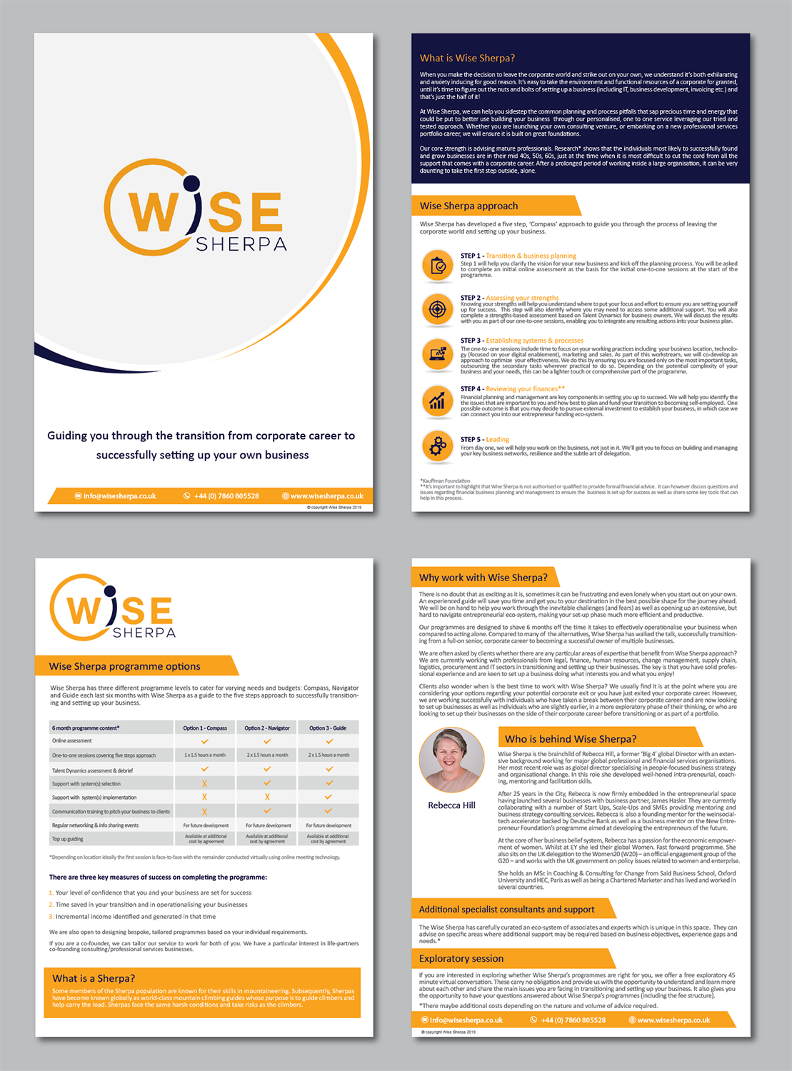 Brochure Design by alex989 for Wise Sherpa | Design #21193186