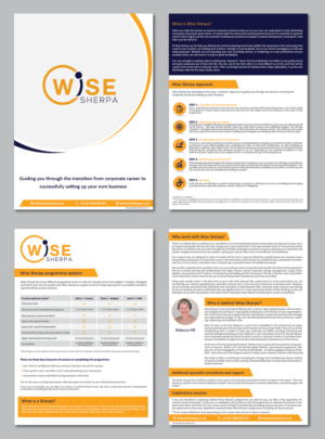Brochure Design by alex989 for Wise Sherpa | Design: #21193186