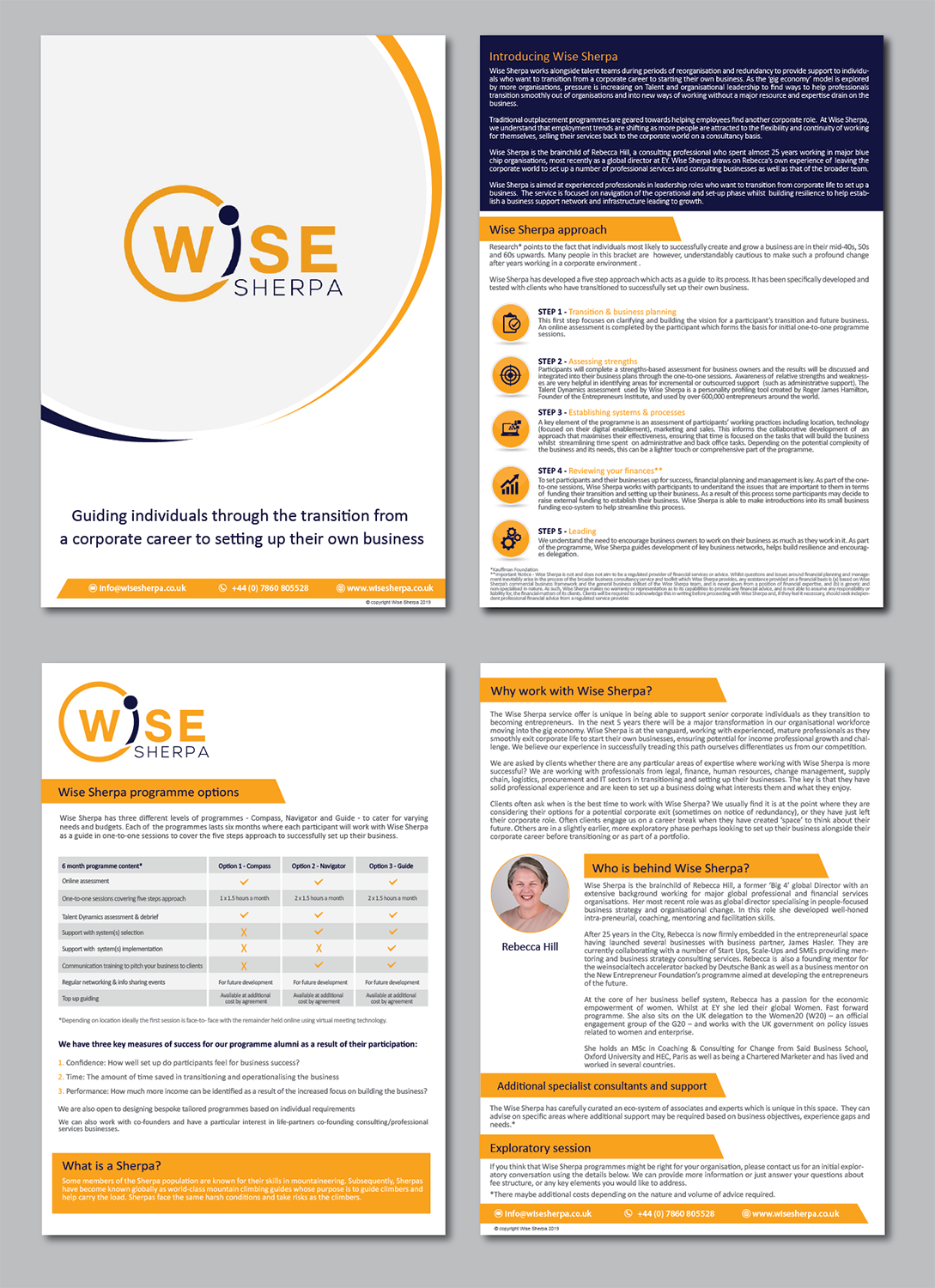 Brochure Design by alex989 for Wise Sherpa | Design #21201835