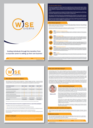 Brochure Design by alex989 for Wise Sherpa | Design: #21201835
