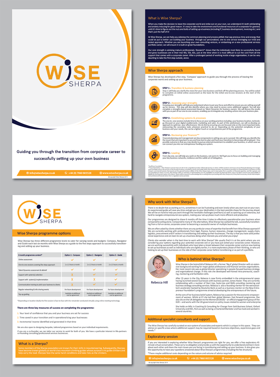 Brochure Design by alex989 for Wise Sherpa | Design #21201867