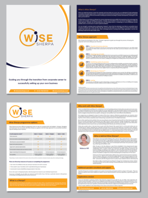Brochure Design by alex989 for Wise Sherpa | Design: #21201867