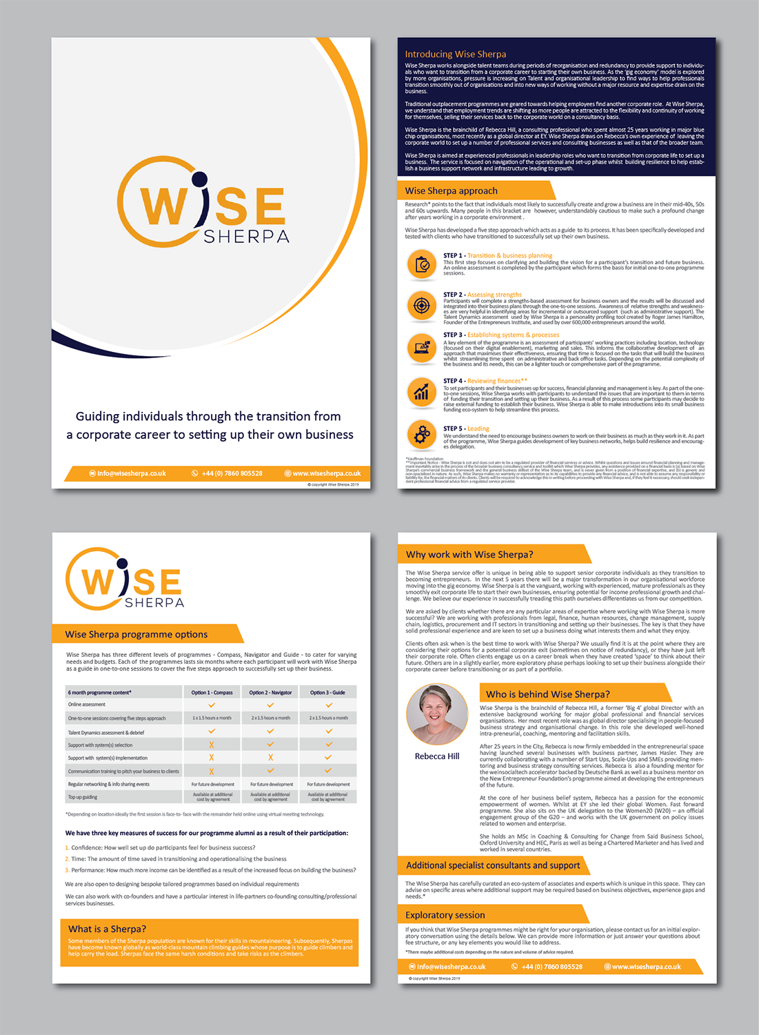 Brochure Design by alex989 for Wise Sherpa | Design #21202338