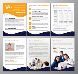 Brochure Design by ecorokerz for Wise Sherpa | Design: #21157885