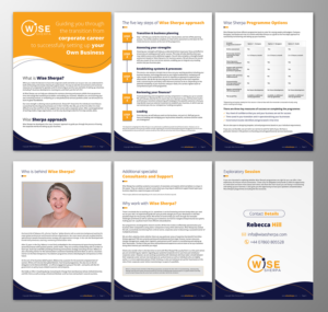 Brochure Design by ecorokerz for Wise Sherpa | Design: #21170316