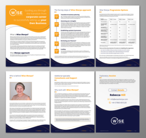 Brochure Design by ecorokerz for Wise Sherpa | Design: #21171532