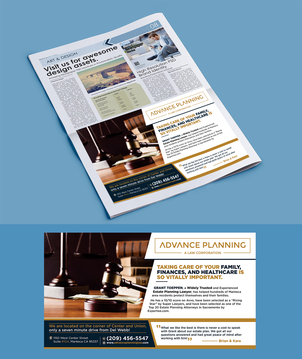 Newspaper Ad Design by Aurora:) for this project | Design #21154489