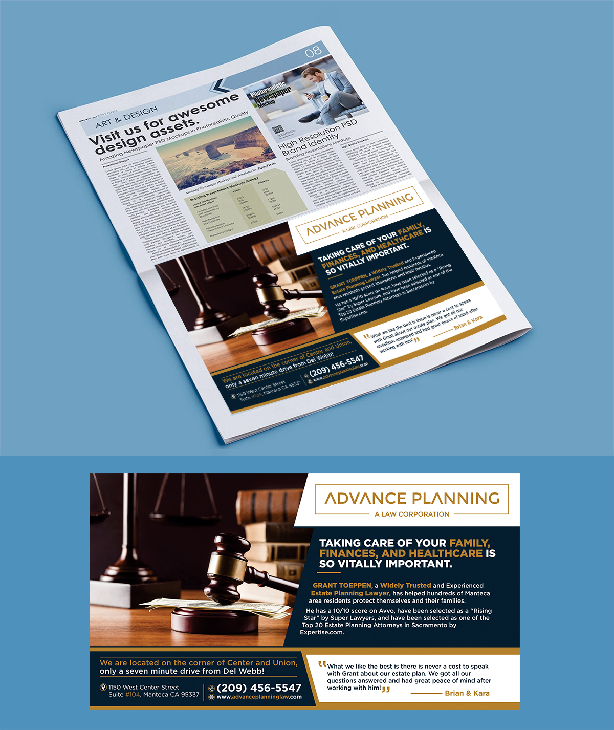 Newspaper Ad Design by Aurora:) for this project | Design #21154490