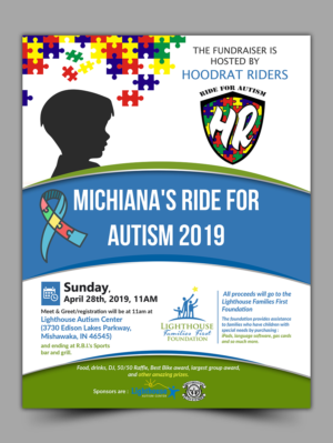Michiana's Ride for Autism 2019 | Design de Flyer par innovative earth