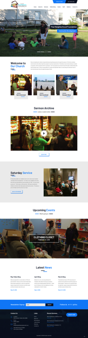WordPress-Design von pb für That Neighborhood Church | Design: #21128340