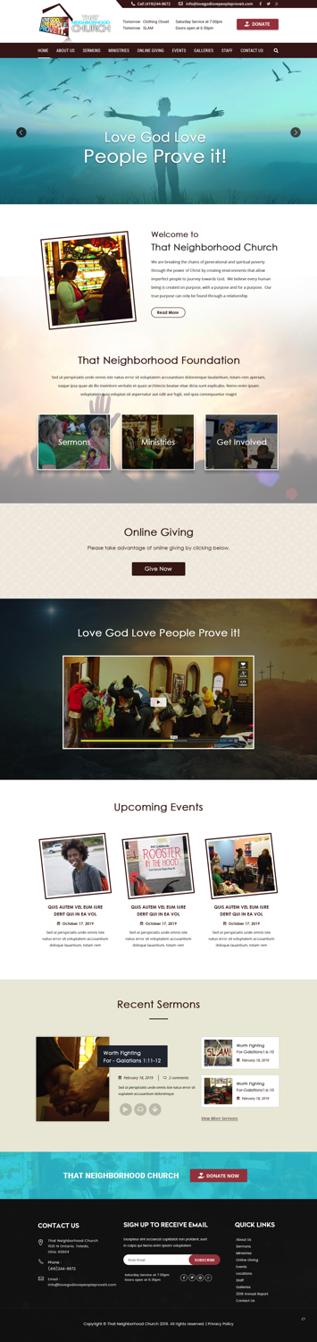 Design Wordpress par pb pour That Neighborhood Church | Design #21128344
