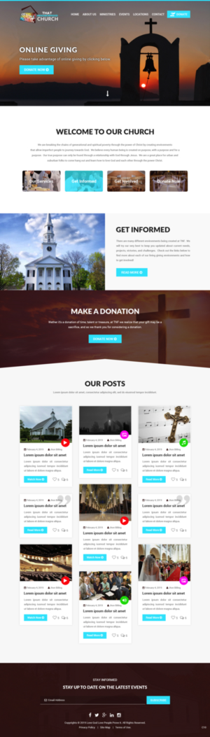 Wordpress Design by pb for That Neighborhood Church | Design: #21128346