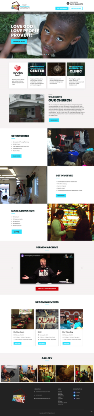 Wordpress Design by pb for That Neighborhood Church | Design: #21128365