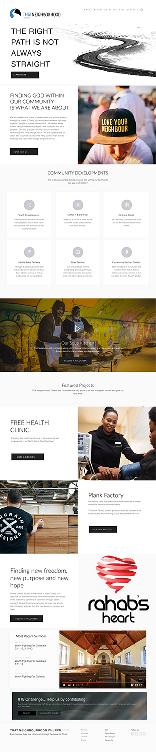 Diseño Wordpress por maria.hanshaw.designer para That Neighborhood Church | Diseño #21179277