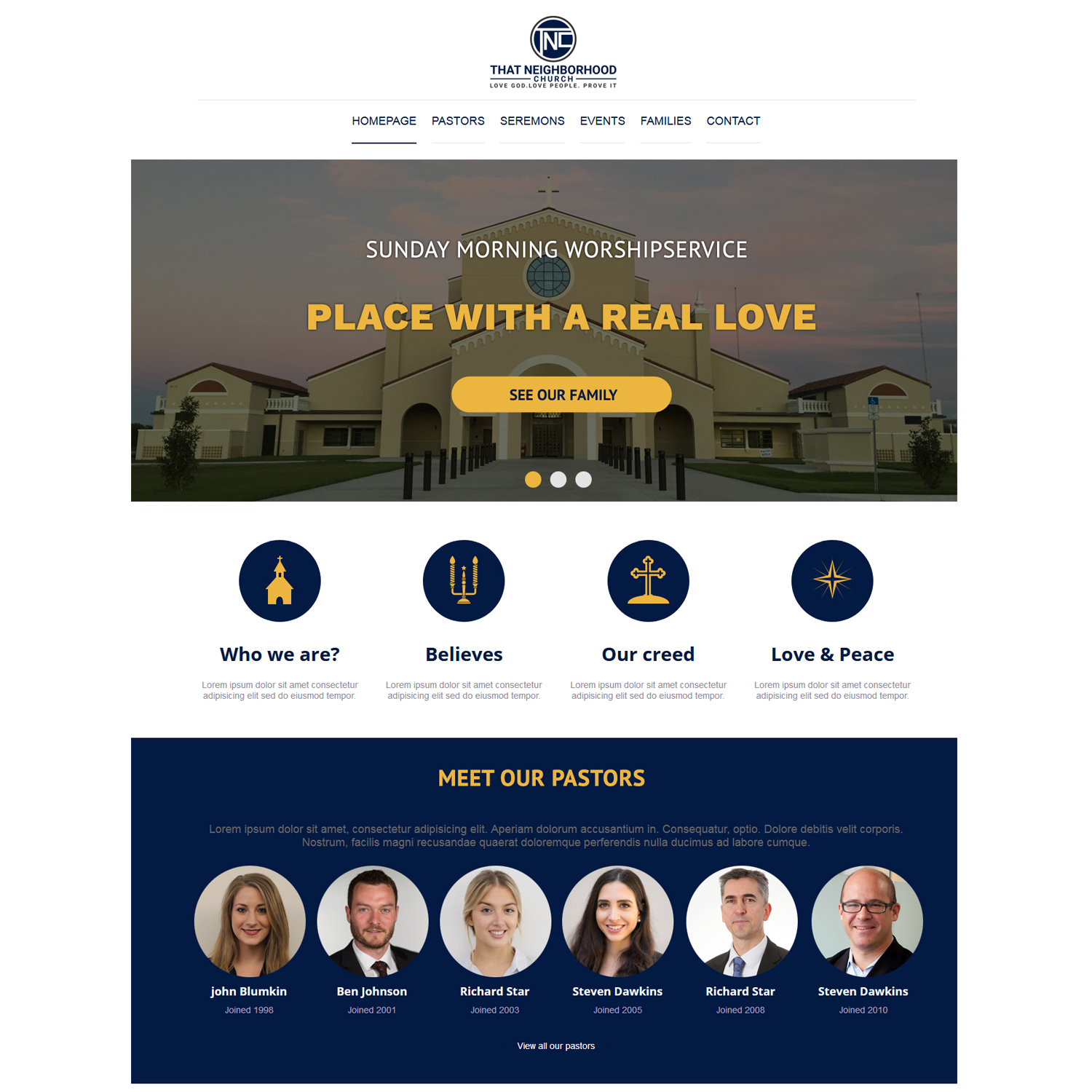 Diseño Wordpress por partha 4 para That Neighborhood Church | Diseño #21214160