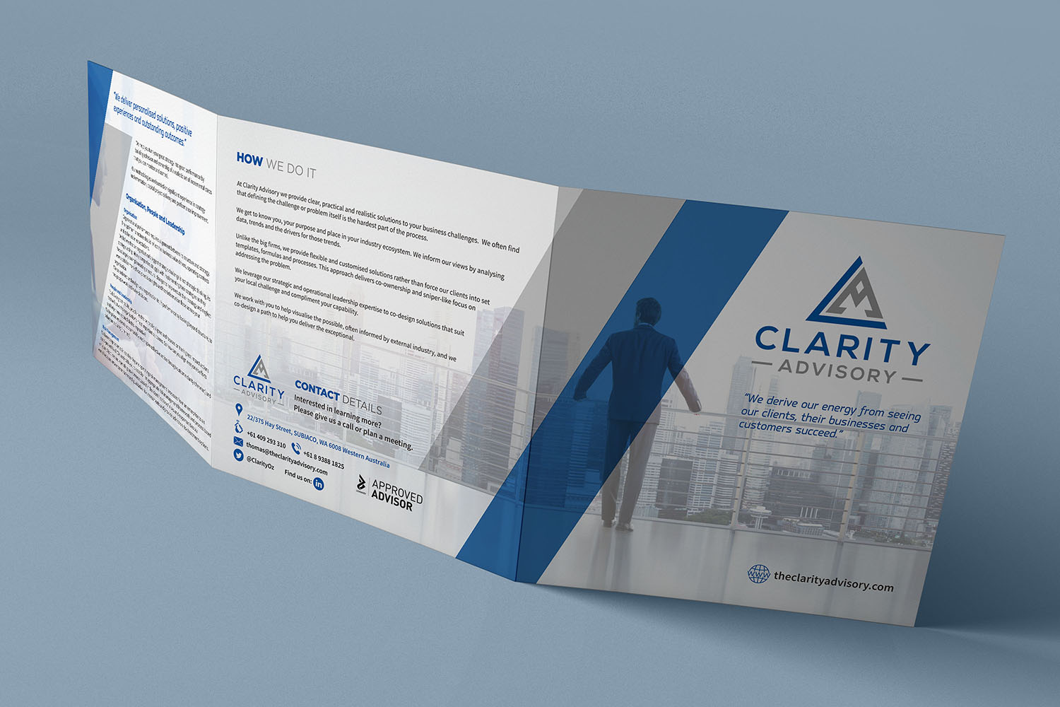 Brochure Design by lookedaeng for Clarity Advisory | Design #21125755