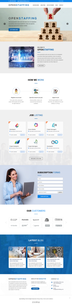Wordpress Design by pb for this project | Design: #21160954