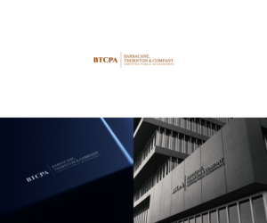 either the name of the firm - Barbacane, Thornton & Company, or could be initials - BTCPA,  | Logo Design by Vetroff