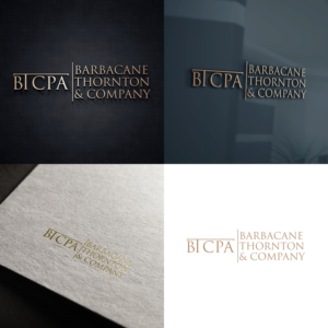 either the name of the firm - Barbacane, Thornton & Company, or could be initials - BTCPA,  | Logo Design by tejo