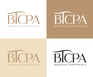 either the name of the firm - Barbacane, Thornton & Company, or could be initials - BTCPA,  | Logo Design by H-H Arts