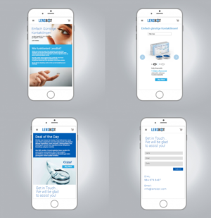 Web Design by M K G for Kontaktlinsen-Preisvergleich GmbH | Design: #21150773