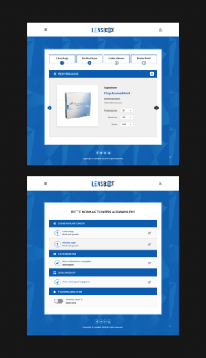 Web Design by pb for Kontaktlinsen-Preisvergleich GmbH | Design: #21146400