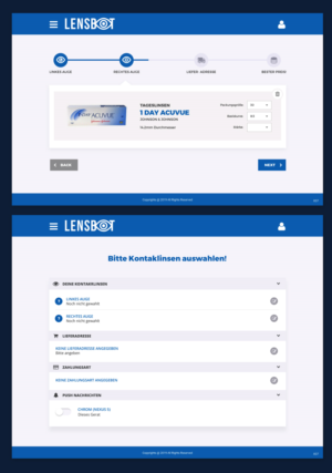 Web Design by pb for Kontaktlinsen-Preisvergleich GmbH | Design: #21146405