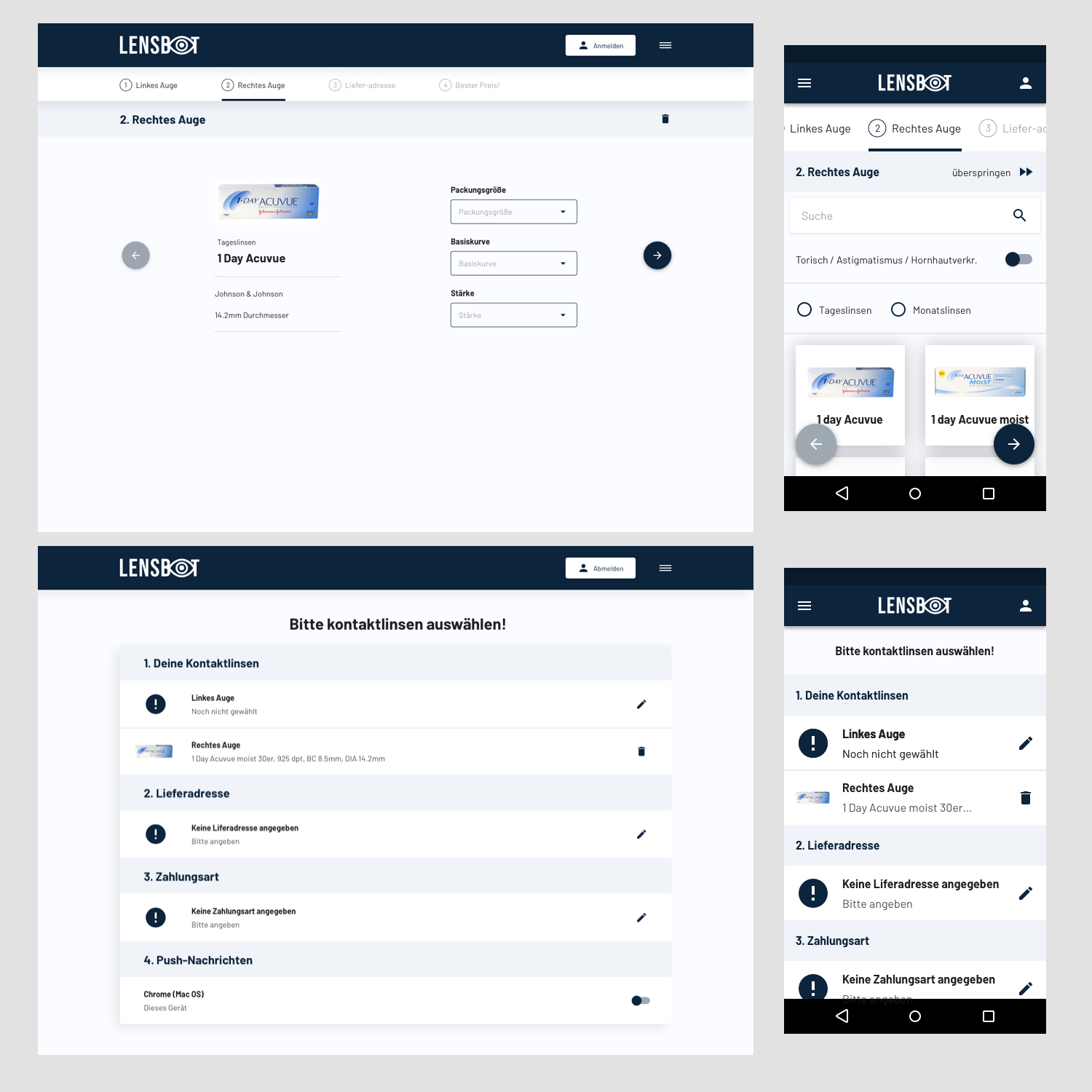 Web Design par Barbara Ku pour Kontaktlinsen-Preisvergleich GmbH | Design #21148072