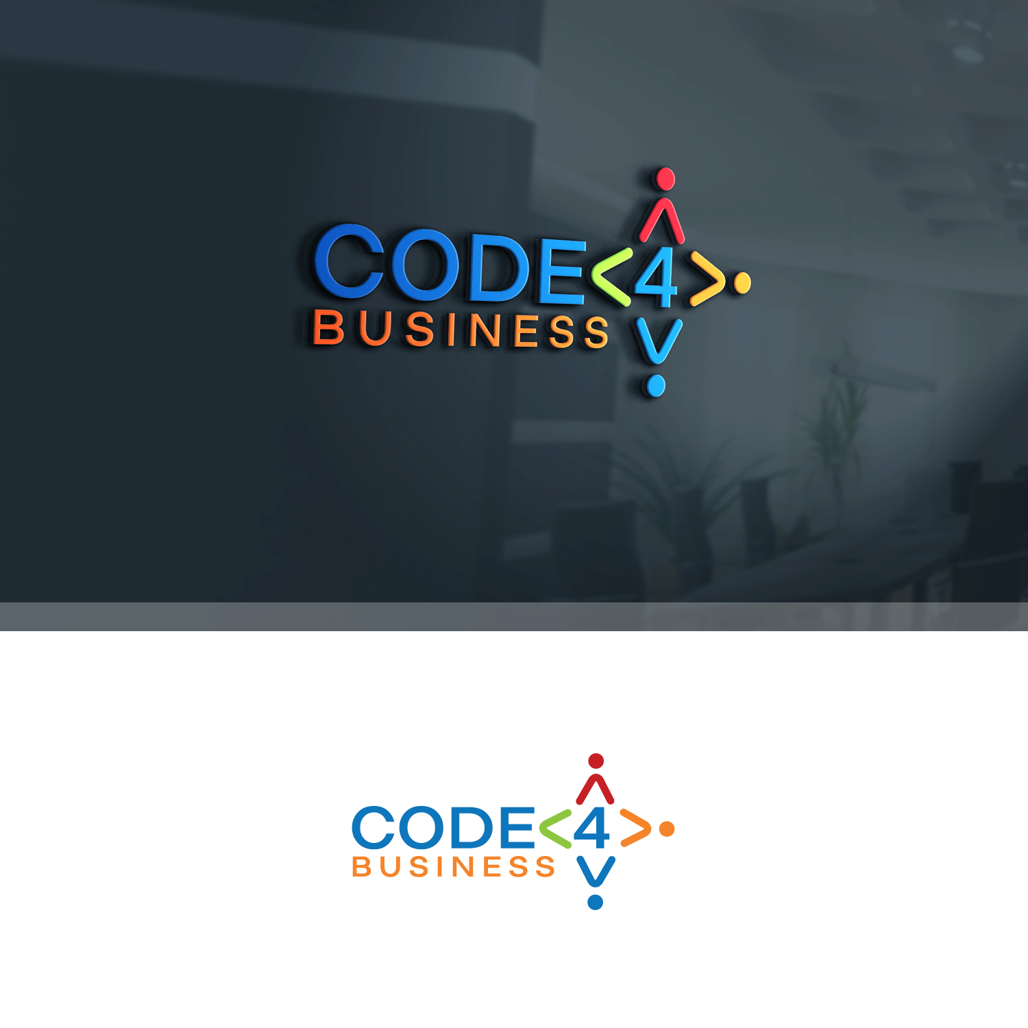 Logo Design by MG.graphics for Code 4 Business | Design #21139405
