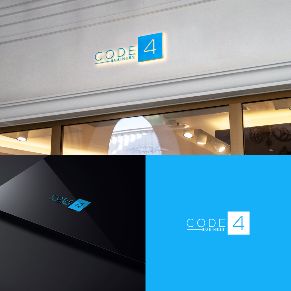 Logo Design by rinaldoajigunadi 2 for Code 4 Business | Design #21139330