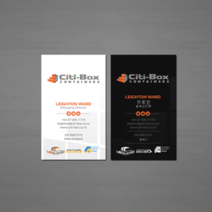 Business Card Design by Creations Box 2015 for Citi-Box Containers | Design: #21146885